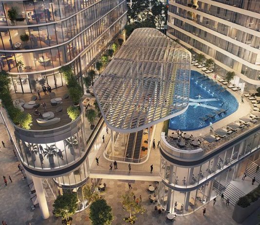 כמו בחו"ל! מגדל הפאר המתנשא לגובה 55 קומות שהחל להיבנות ברמת גן: בריכת שחייה פרטית חצי אולימפית בקומה הרביעית